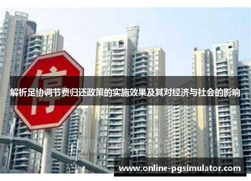 解析足协调节费归还政策的实施效果及其对经济与社会的影响